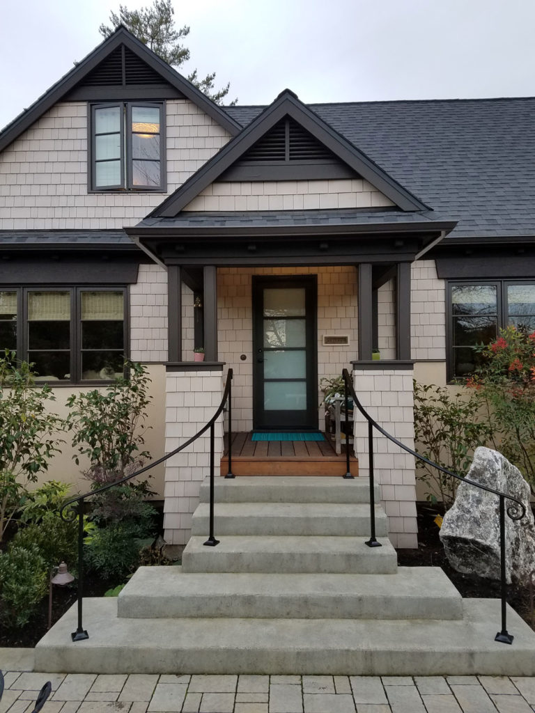 Traditional Front Entrance Railings by Blackbird Iron - Full House - Seattle, WA