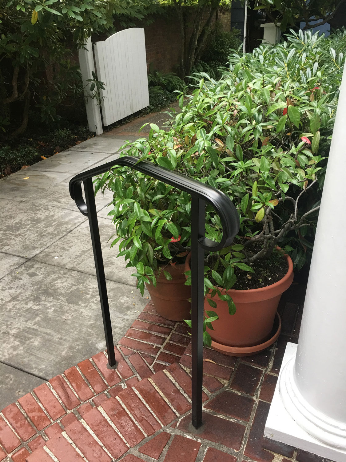 Classic Handrail for Front Entrance - Two Steps