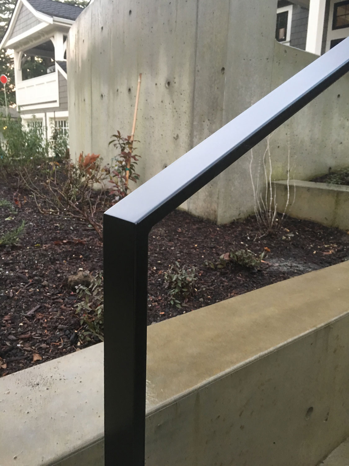 Modern Handrails for Multi-Level Exterior Hardscape 2
