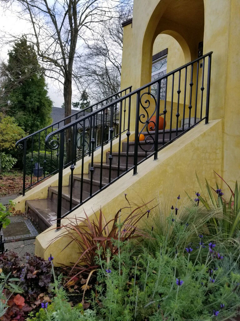 Tradition Railing from Steps of Adobe Style Home